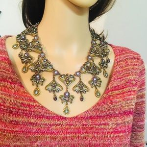 Heidi Daus Original Chandelier Choker AntiqueBrass